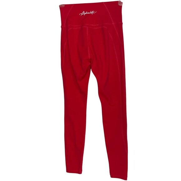 Alphalete Women's XS Pulse Surge Leggings Deep Red Compression Leggings Sporty - Picture 2 of 5
